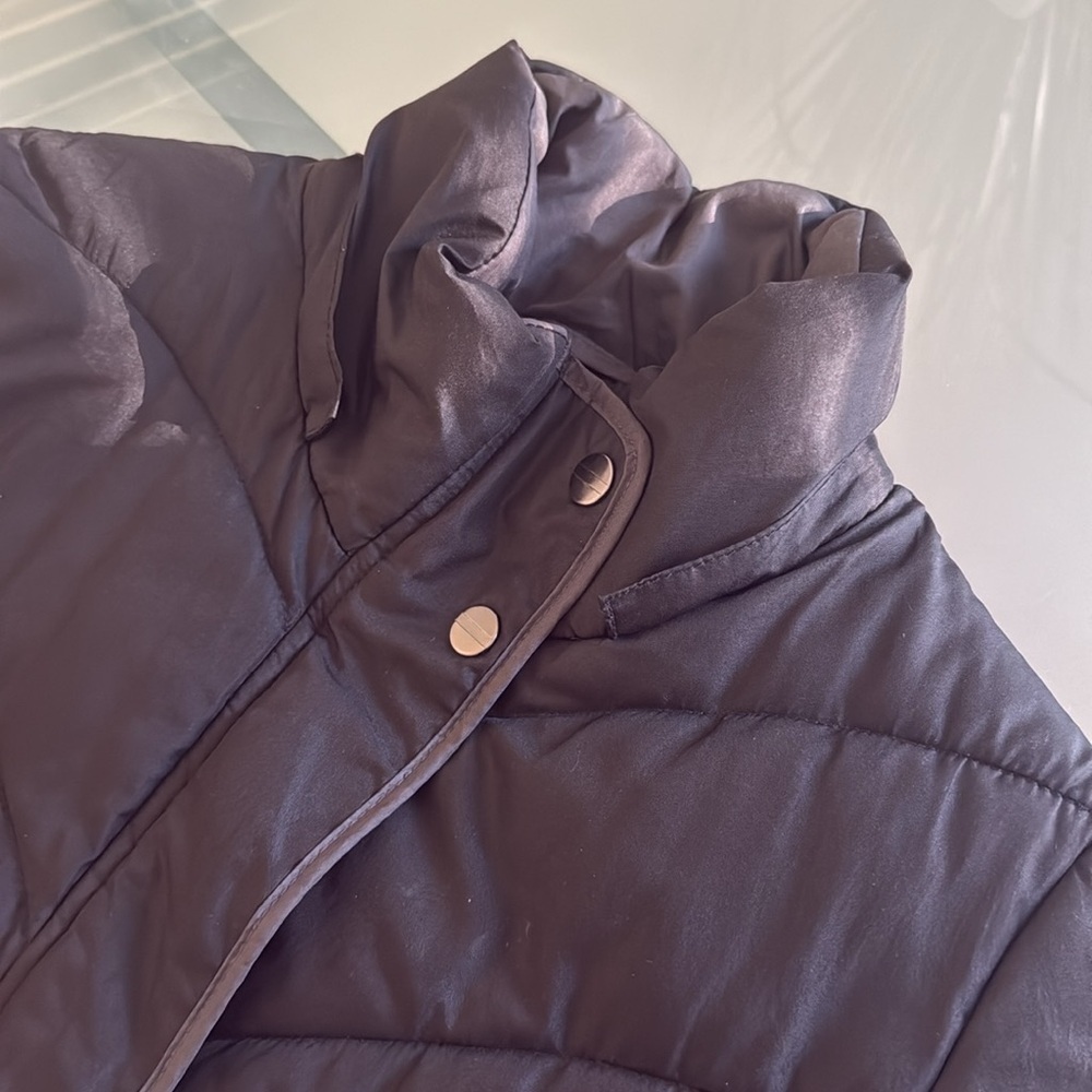Puffer Jacket Larry Levine Black Puffer Jacket Size S - Picture 7 of 8